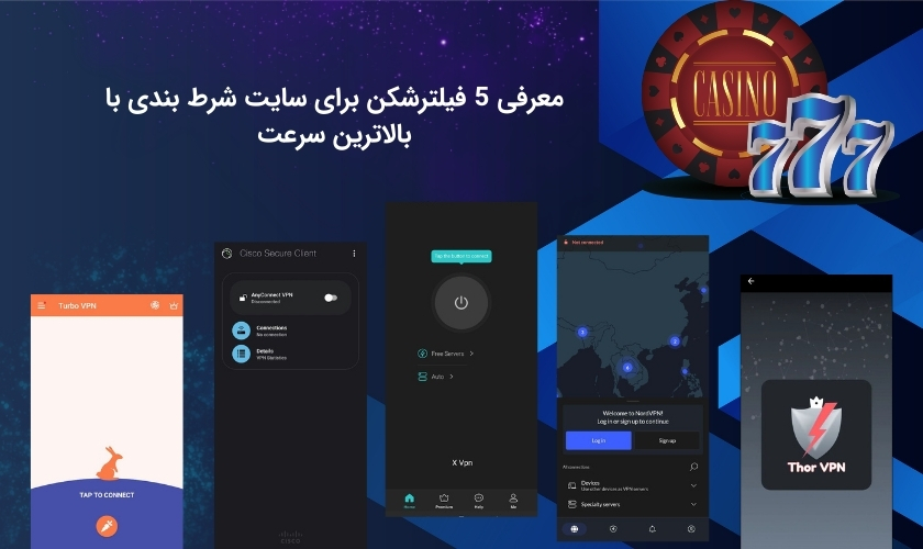 آشنایی با سریع ترین فیلترشکن ها برای سایت شرط بندی